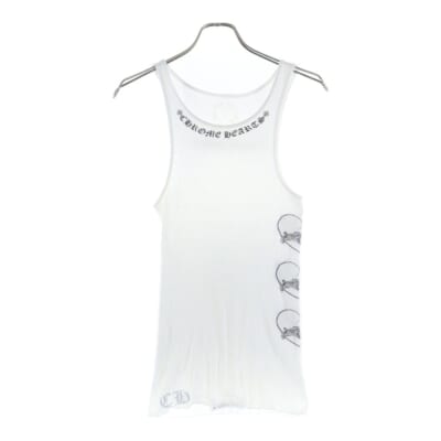 LOVE YOU RIB TANK WHITE オンライン限定ハートプリント タンクトップ ホワイト Bランク
