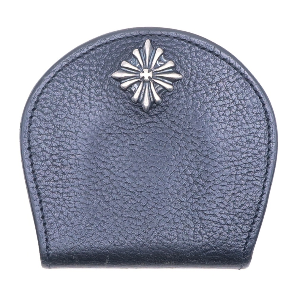 COIN HOLDER WALLET WITH SILVER SNAP コイン ホルダー ウォレット ウィズ シルバー スナップ ブラック 5W01-DC Bランク