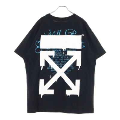 20SS Dripping Arrows T-Shirt ドリッピング アロー 半袖Tシャツ ブラック OMAA038R20185005 Bランク
