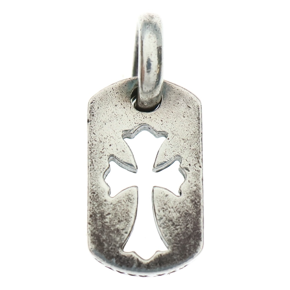 DT TNY CO CRS タイニーカットアウトクロスドッグタグ チャーム ペンダントトップ シルバー Bランク