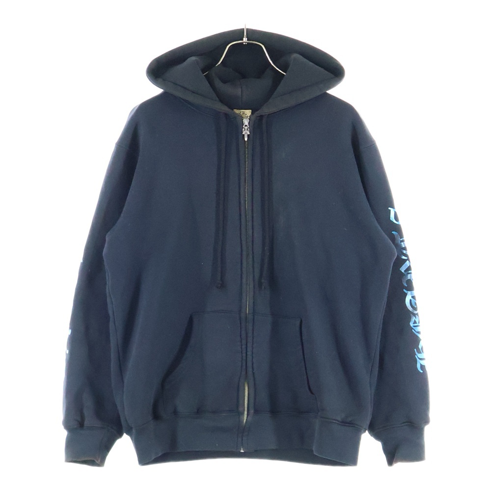 OLD Horseshoe Hoodie ホースシュー メタリックプリント ダガージップ パーカー ブラック Cランク