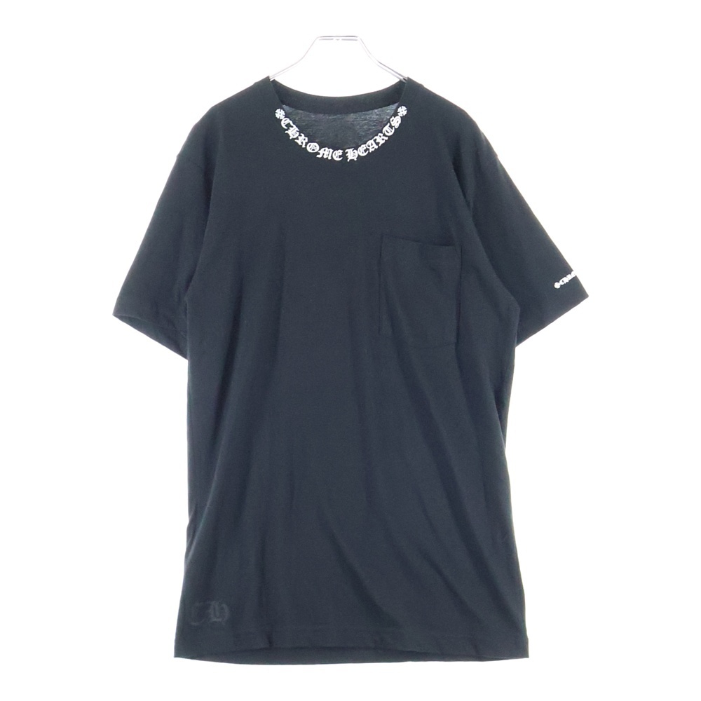 NECK LOGO S/S TEE ネック ロゴプリントTシャツ 半袖カットソー ブラック/ホワイト Bランク