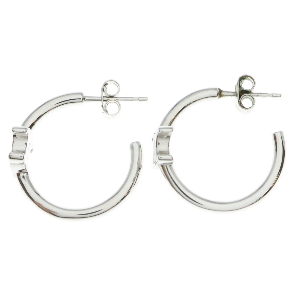 トリオンフ アシンメトリックフープピアス ロジウムフィニッシュブラス 460RD6BRA.36SI Aランク