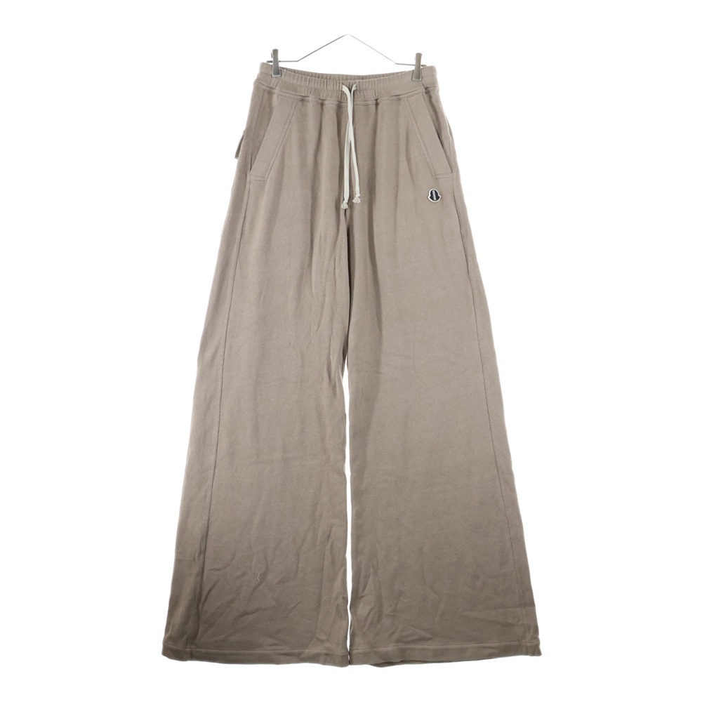 ×MONCLER モンクレール ロゴパッチ ベラバギーパンツ スウェットパンツ ブラウン J209N8H00002 Aランク