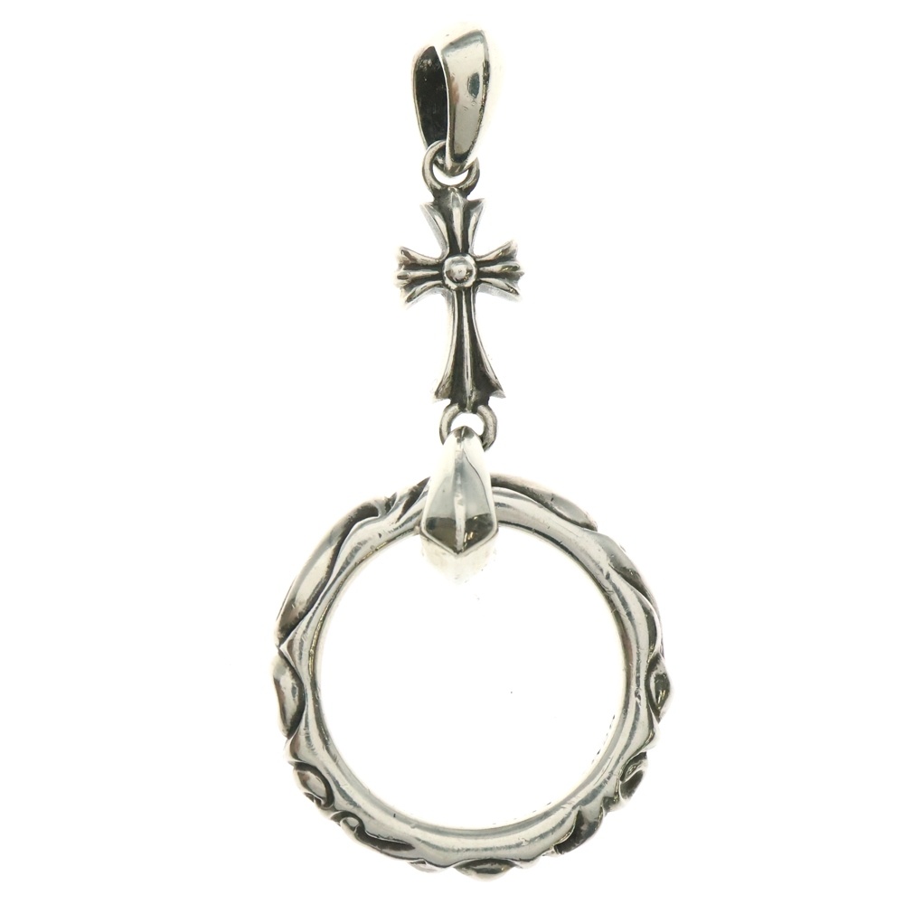 スクロール ベイビーファット サングラスアイウェアホルダー ネックレス シルバー Bランク