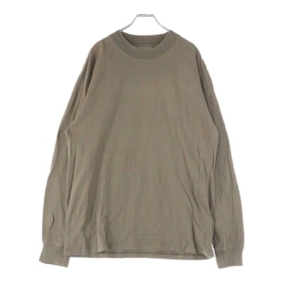 バックラバーロゴ クルーネック 長袖Tシャツカットソー ブラウン Bランク