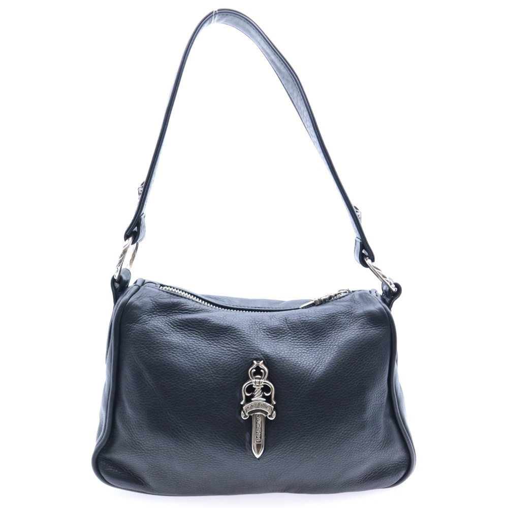 CHICKEN NUGGET SM チキンナゲット ラージダガーレザーハンドバッグ ブラック Bランク