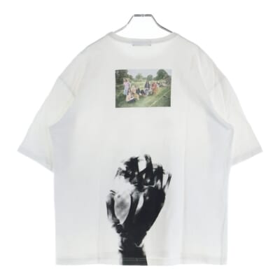 25AW TEE Print_Schaltplan FAUSTバンド アートワーク グラフィック オーバーサイズ Tシャツ ホワイト Bランク