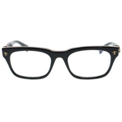 GITTIN ANY-A BSフレアフレーム ウェリントン アジアンフィット サングラス メガネ 眼鏡 ブラック/ゴールド Bランク