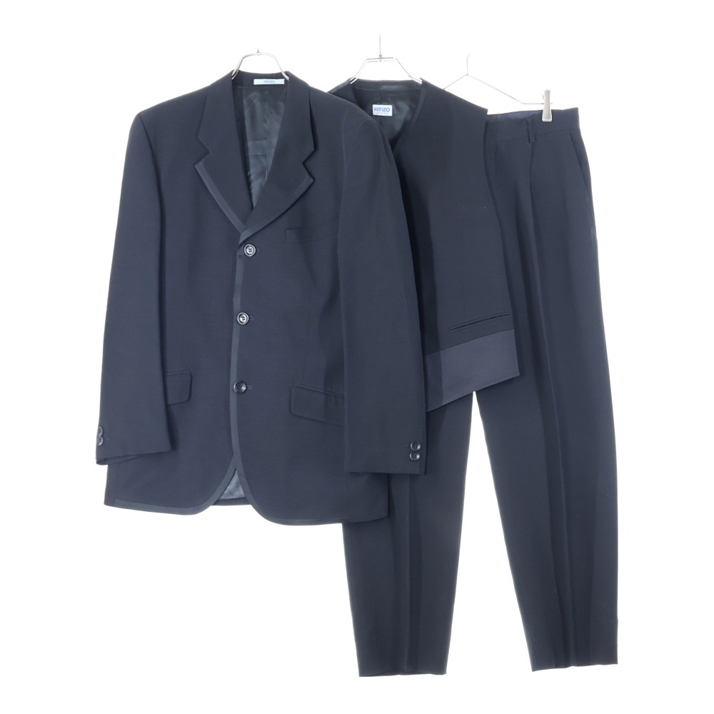 ヴィンテージ ウール混3ピースセットアップ ブラック 3411-1002 Bランク