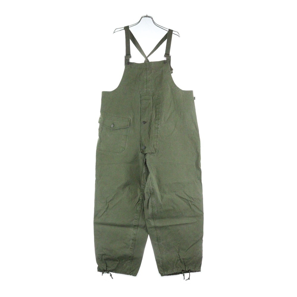 50s USN MILITARY ミリタリー米軍 ウェットウェザーオーバーオールパンツ グリーン Bランク