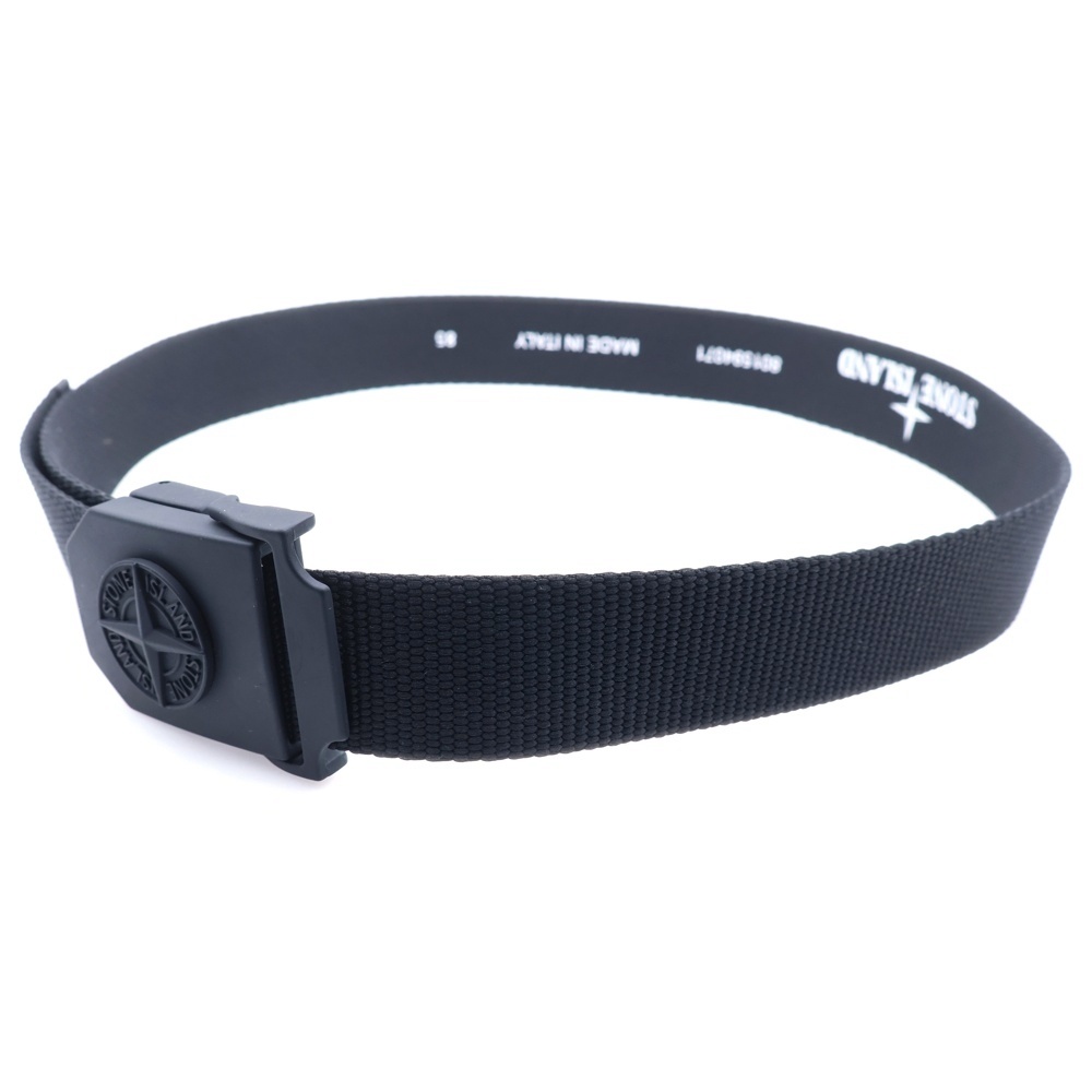 ロゴバックルナイロンテープベルト ブラック 801594071 Aランク