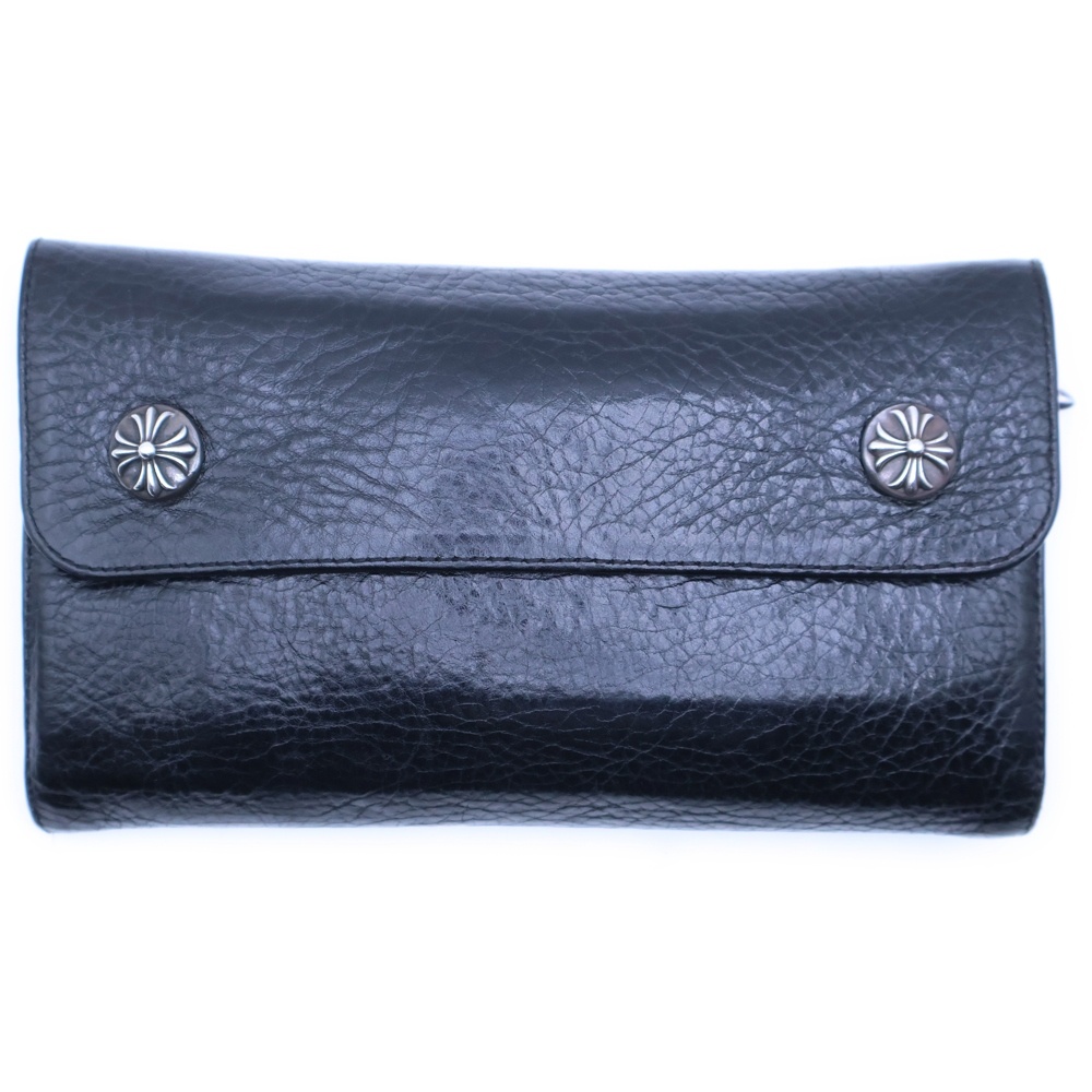 WAVE ウェーブ レザーウォレット 財布 ブラック BCA374 Bランク