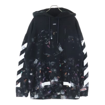 17AW ギャラクシー ブラッシュドオーバーフーディー パーカー ブラック OMBB009F17619030 Bランク