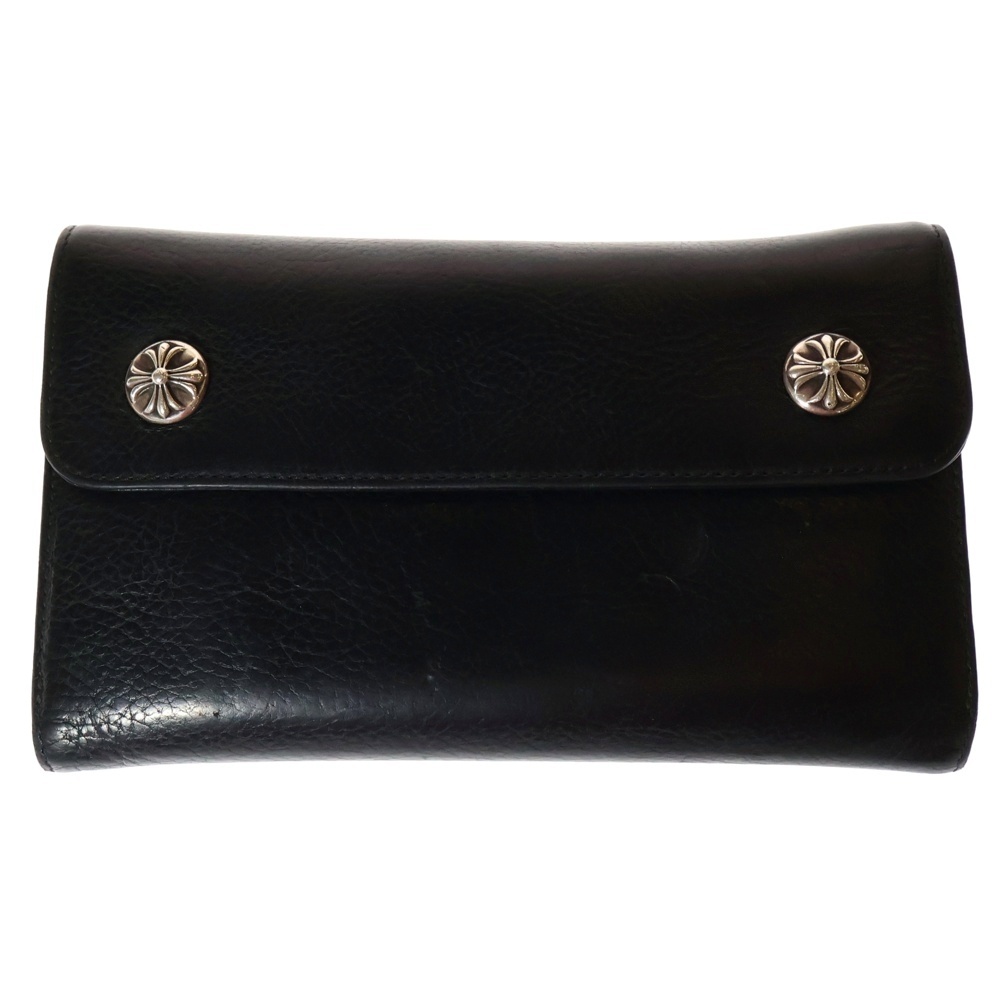 WAVE ウェーブ レザーウォレット 財布 ブラック BCA374 Bランク