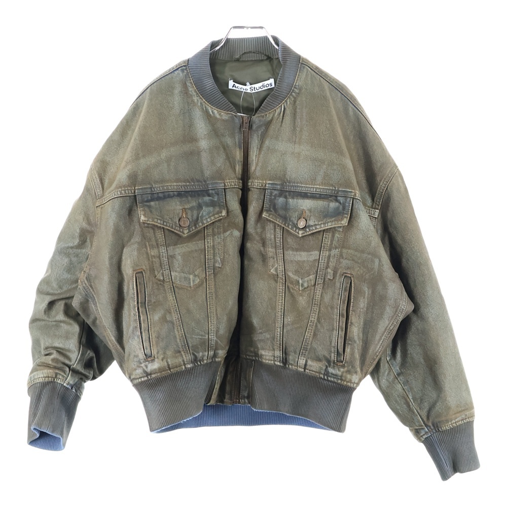 23AW Dyed Denim Bomber Jacket デニムボンバージャケット ブラウン FN-WN-OUTW000844 A90549- Aランク