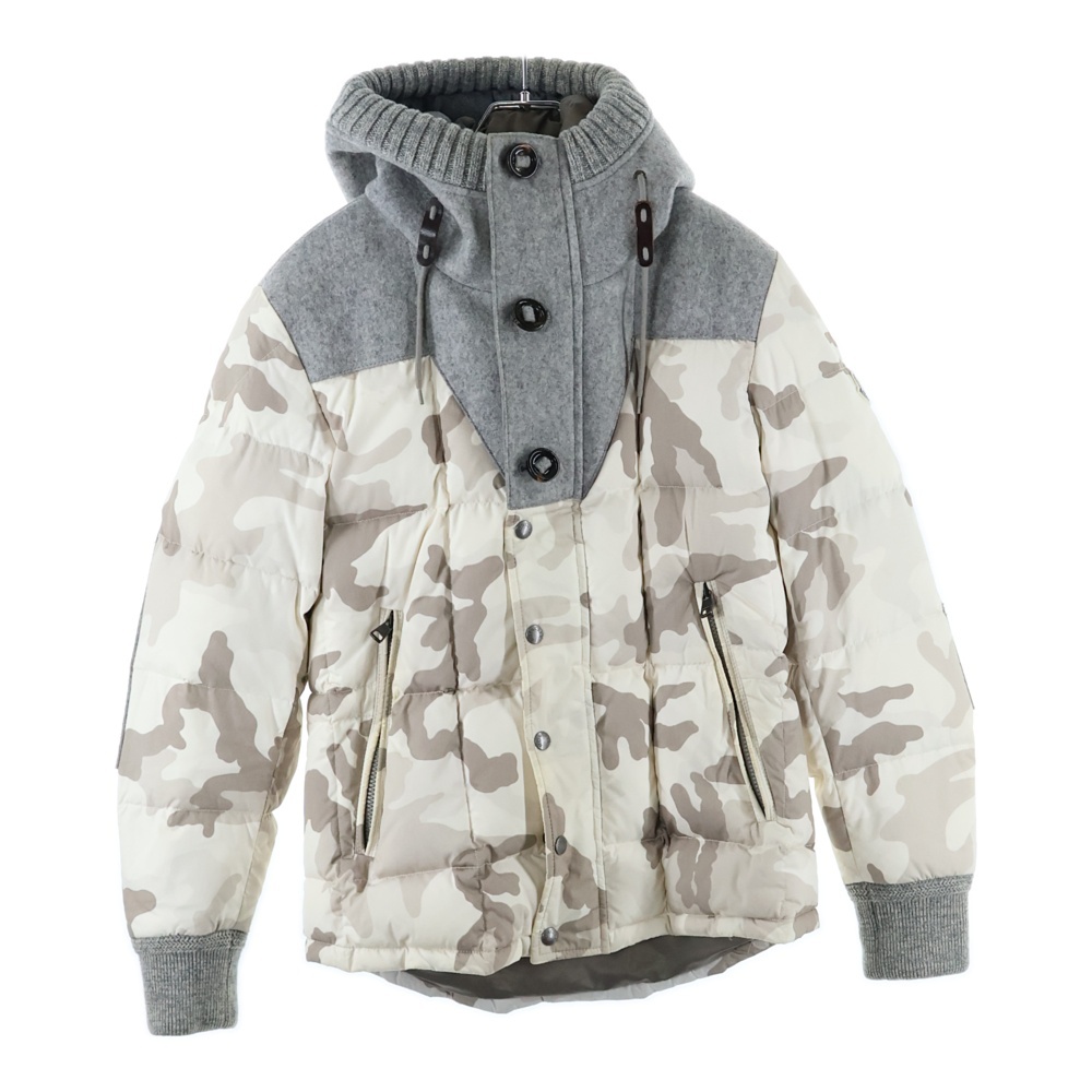 BEAUMONT GIUBBOTTO バーモント カモフラージュ 迷彩ダウンジャケット ベージュ 320914191985 54954 Bランク