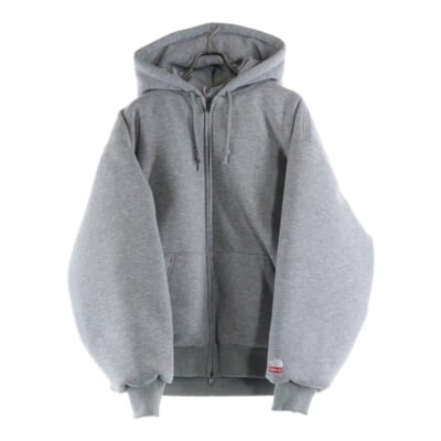 24AW ×THE NORTH FACE Down Filled Zip Up Hooded Sweatshirt ノースフェイス ジップアップスウェットパーカー フーディー グレー NY52400I Sランク