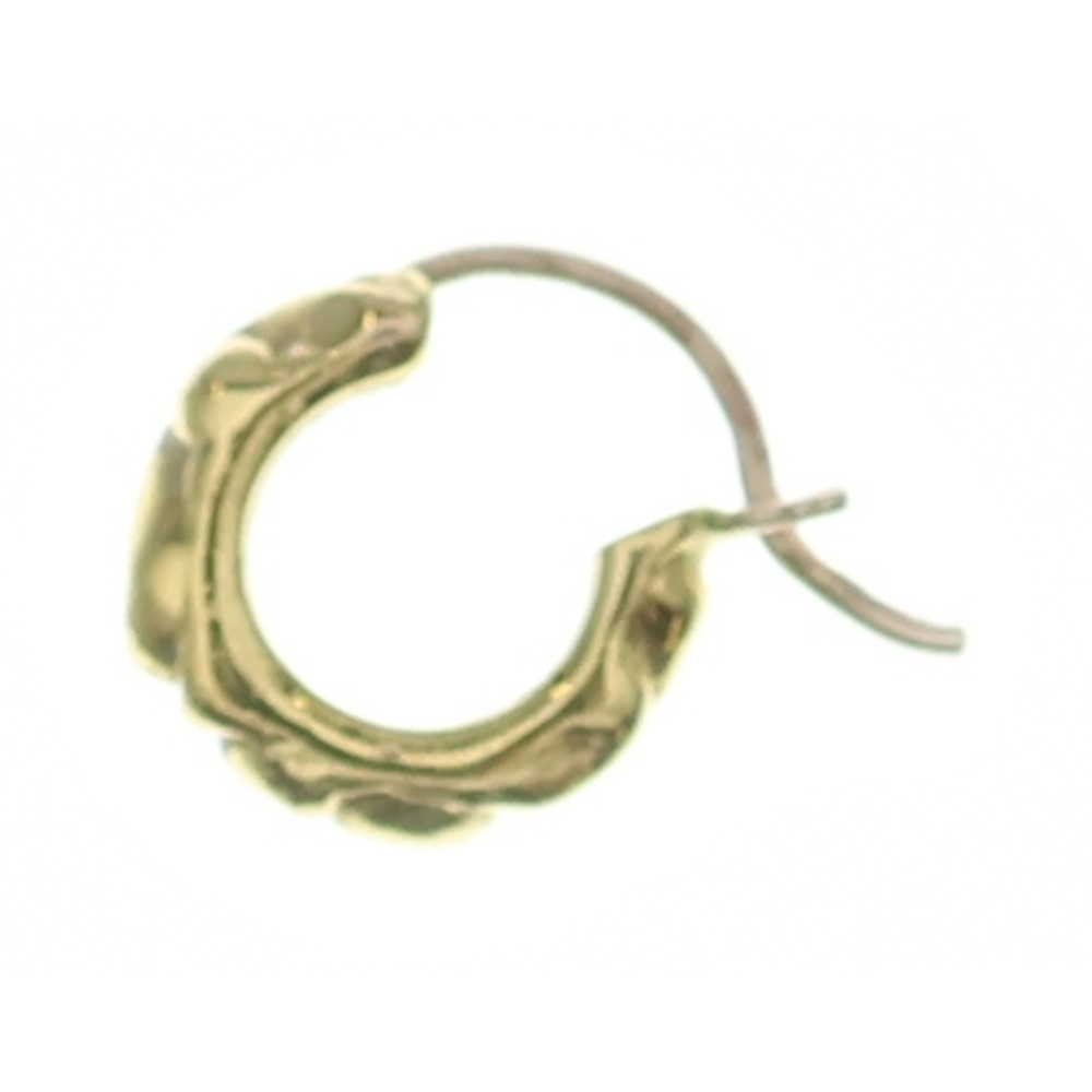 22K HOOP SCROOL 1 22Kスクロールフープ ゴールドピアス Bランク