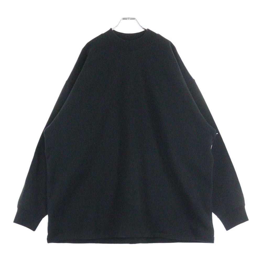 SWEATSHIRT バックフェルトロゴ クルーネックスウェットトレーナー ブラック Sランク