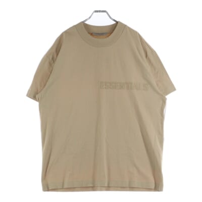 S/S T-SHIRT フェルトロゴ 半袖Tシャツ ベージュ Sランク