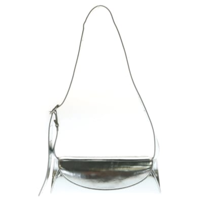 CANNOLO SM カンノーロ メタリック ショルダーバッグ シルバー J07WD0023 P6707 Sランク