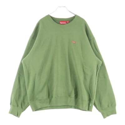 24AW Small Box Crewneck スモールボックスロゴ クルーネックスウェットトレーナー グリーン Sランク