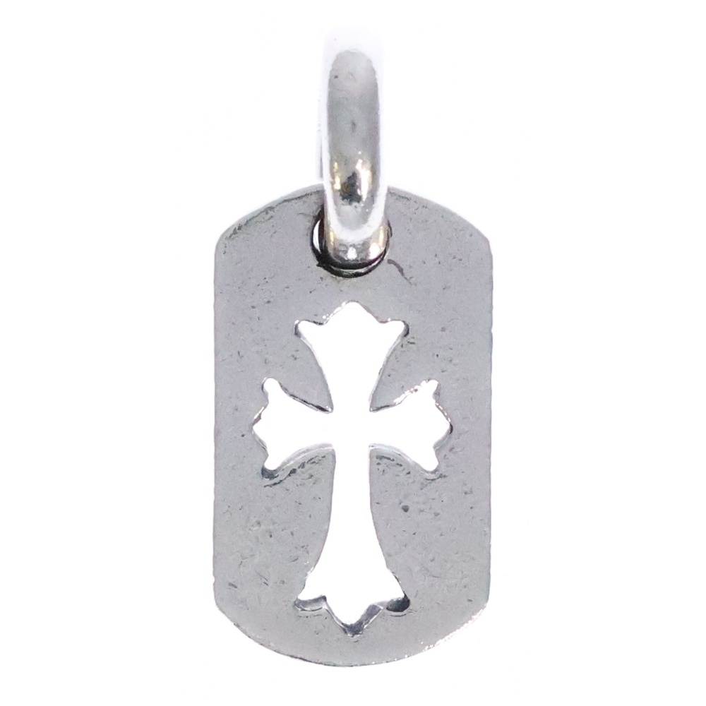 DT TNY CO CRS タイニーカットアウトクロスドッグタグ チャーム ペンダントトップ シルバー BCA252 Bランク