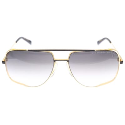 MIDNIGHT SPECIAL チタンフレーム ティアドロップサングラス 眼鏡 アイウェア ゴールド DRX-2010-M-BLK-GLD-60 Sランク