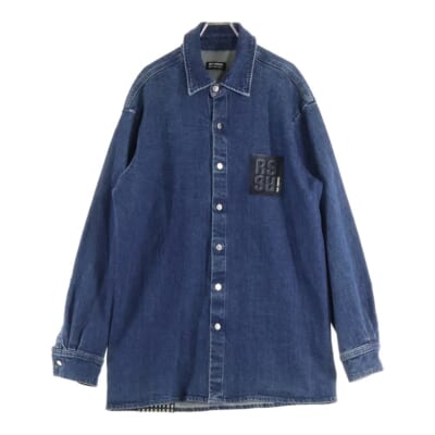 20AW Slim Fit Denim Shirt スリムフィット 長袖デニムシャツ インディゴ Bランク