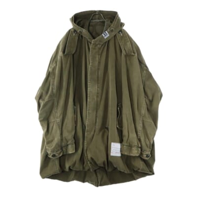 MILITARY COAT 裏地キルティング ミリタリーモッズコート カーキ B13CT001 Aランク