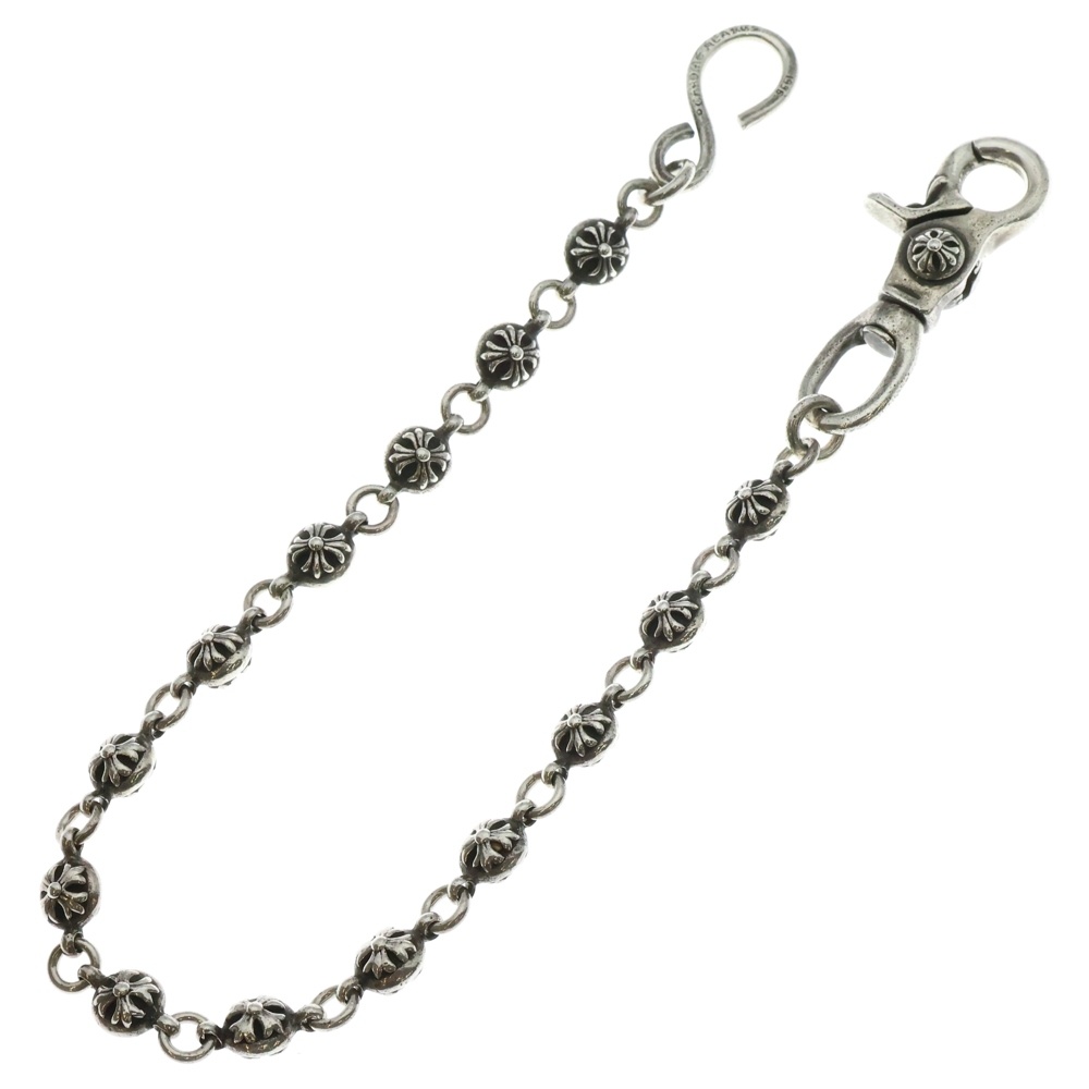 2BALL SHORT-S/1クリップショート#2クロスボール ウォレットチェーン シルバー BCA063 Bランク