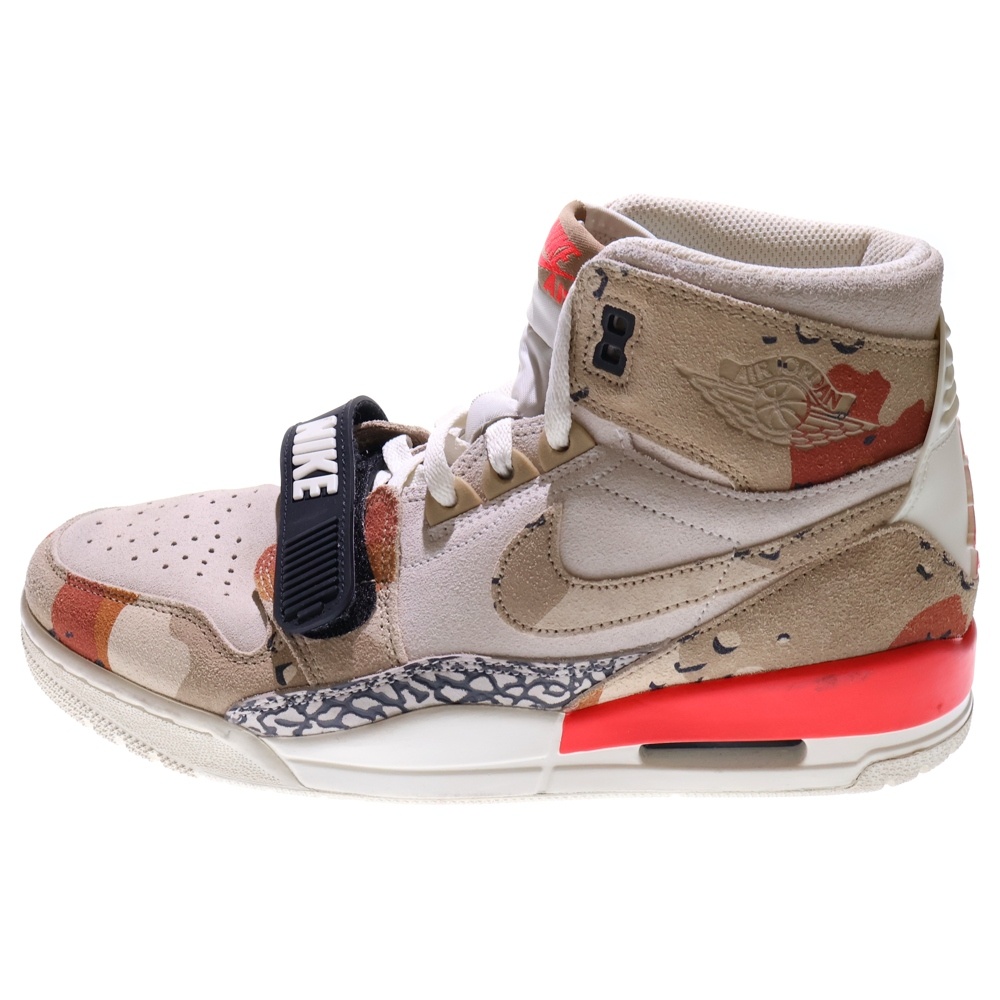 AIR JORDAN LEGACY 312 DESERT CAMO エアジョーダン レガシー セイル デザートカモ ハイカットスニーカー ホワイト/ベージュ US9.5/27.5cm AV3922-126 Bランク