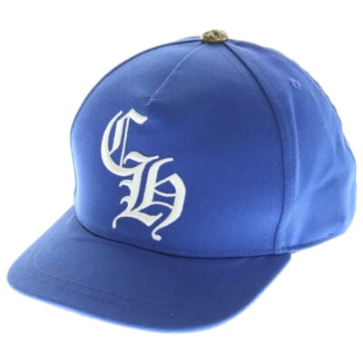 LA Exclusive CH Baseball Cap エンブロイダリーロゴ ベースボールキャップ 帽子 ブルー/ホワイト Aランク