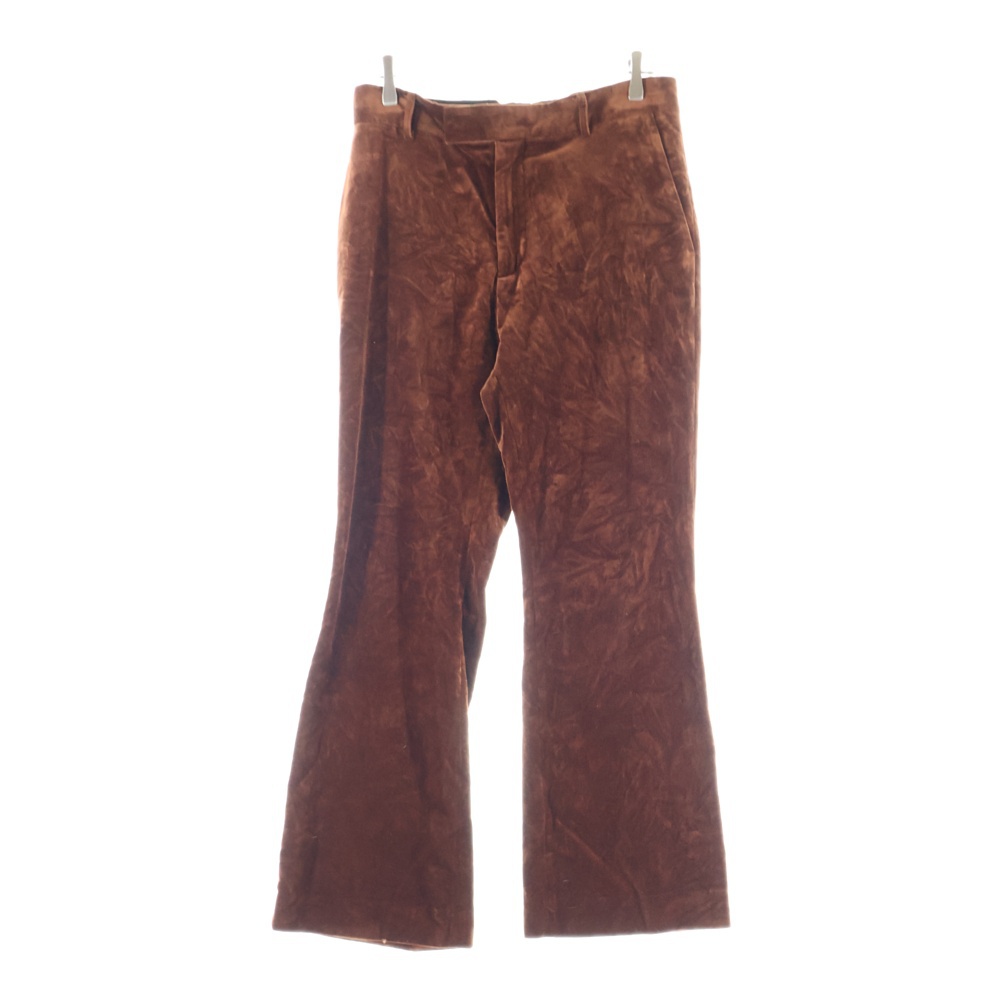22AW ベルベットフレアパンツ ブラウン PMCA121F22FAB004 Bランク