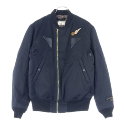 ×RATS ラッツ ジップアップ MA-1 ボンバージャケット ブルゾン ブラック Aランク