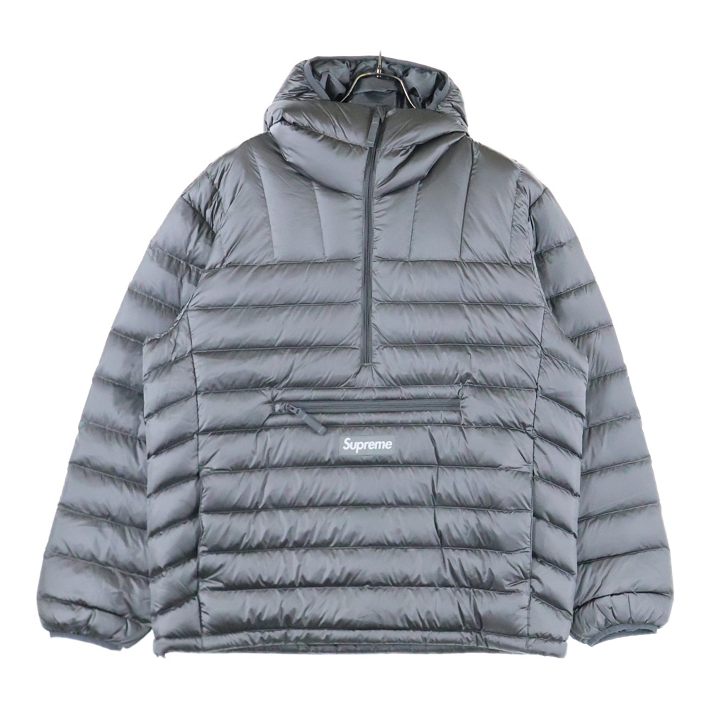 シュプリーム 24SS ×PERTEX Micro Down Half Zip Hooded Pullover
