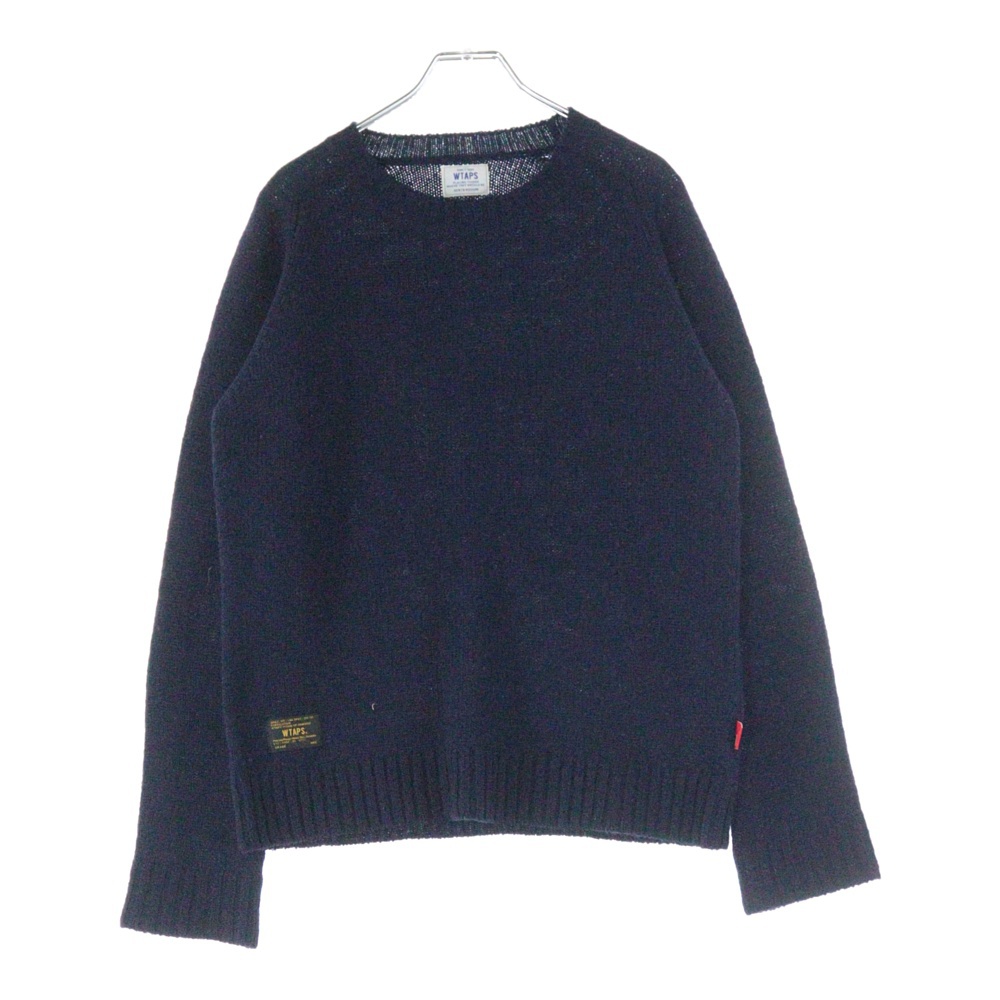 13AW DECKCREW-C WOOL SWEATER 132MADT-KNM01 ウールニット スウェット ネイビー Bランク
