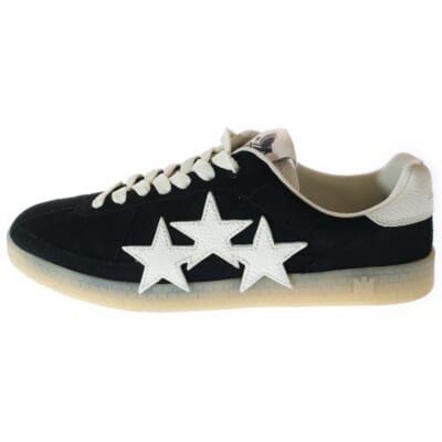 Pacific Bones スエード パシフィックボーン ローカットスニーカー ブラック US10/28.0cm Aランク