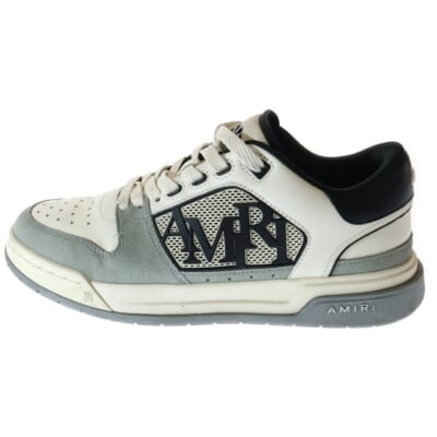 Classic Low Sneaker クラシックロースニーカー ラバーロゴローカットスニーカー US9/27cm グレー Bランク