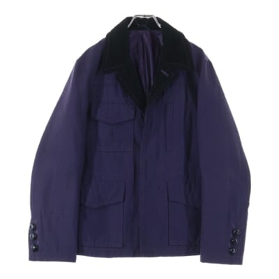 08AW ポートランド期 ネペンテス別注 カバーオールジャケット コーデュロイ切り替えジャケット F08-NEJ006 パープル Aランク