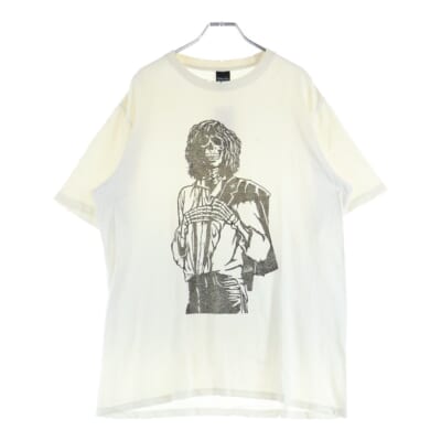 Patti Smith ロゴプリント半袖Tシャツ ホワイト Bランク