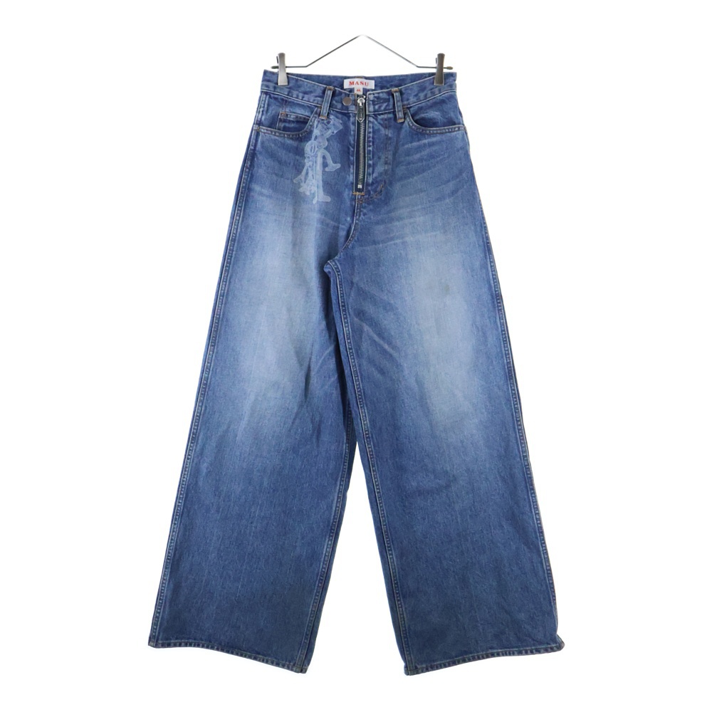 24SS MASUBOYS BAGGY JEANS KEYHOLDER キーホルダーペイント バギージーンズ デニムパンツ インディゴ MBSS-PT0324L Bランク
