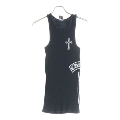 OLD FUCK YOU T-BAR TANK TOP オールドモデル ラージクロス ファックユー Tバープリントタンクトップ ノースリーブ ブラック Bランク