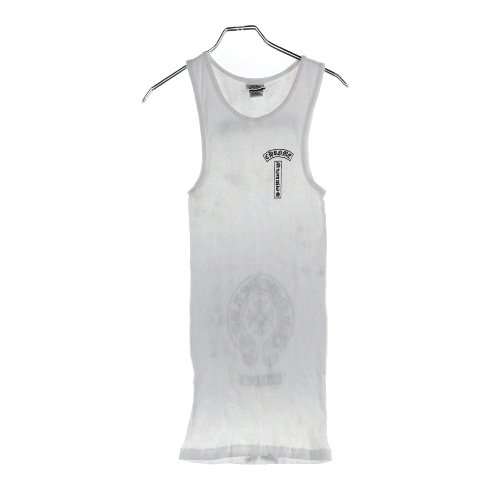 OLD Taipei FUCK YOU T-BAR TANK TOP オールドモデル 台湾限定 ファックユー Tバー バックホースシュープリント タンクトップ ノースリーブ ホワイト Bランク