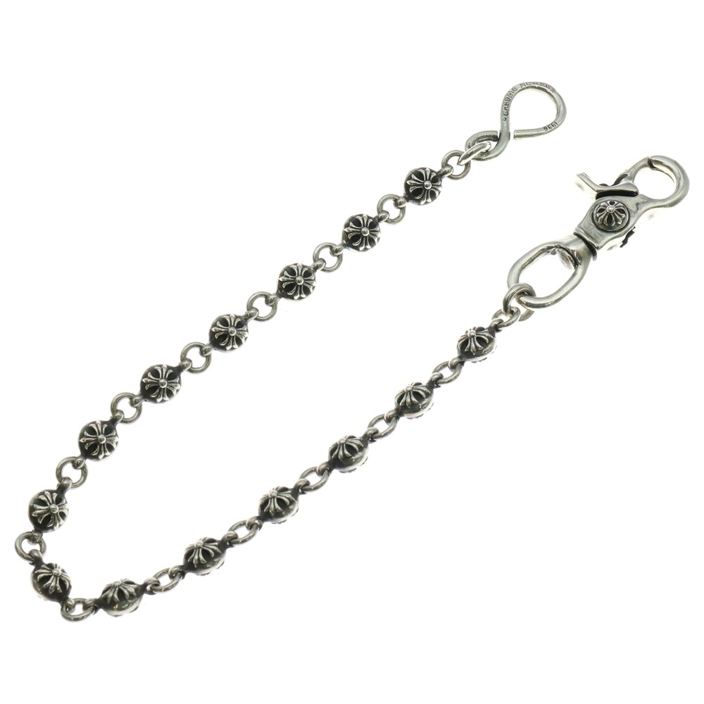 2BALL SHORT-S/1クリップショート#2クロスボール ウォレットチェーン シルバー BCA063 Bランク