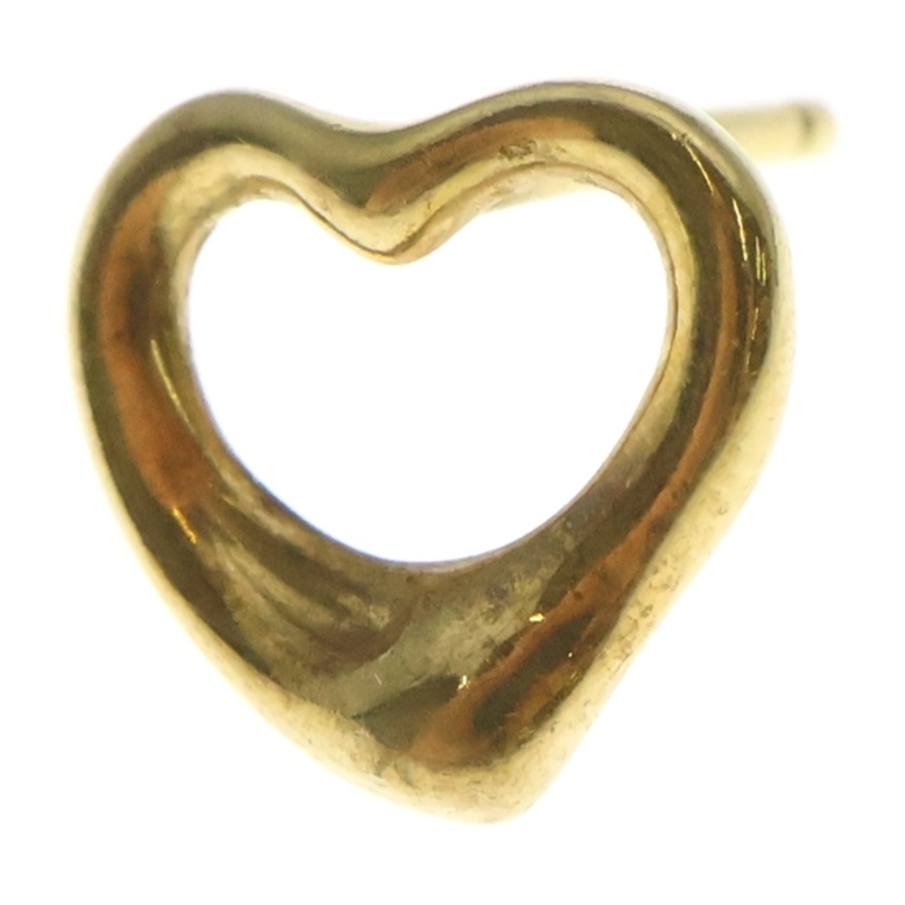 18K オープンハート ピアス ゴールド Bランク