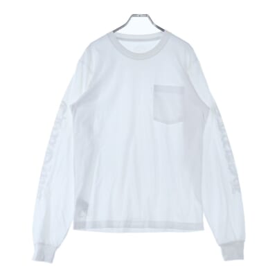 Old English Neck Logo L/S Tee ネック ロゴ プリント 長袖Tシャツ ホワイト Sランク