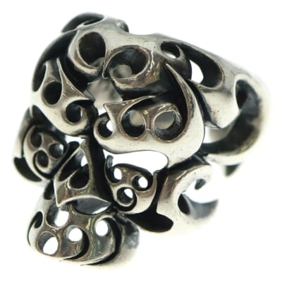 T-SKULL RING ボルネオ スカル シルバー リング Bランク