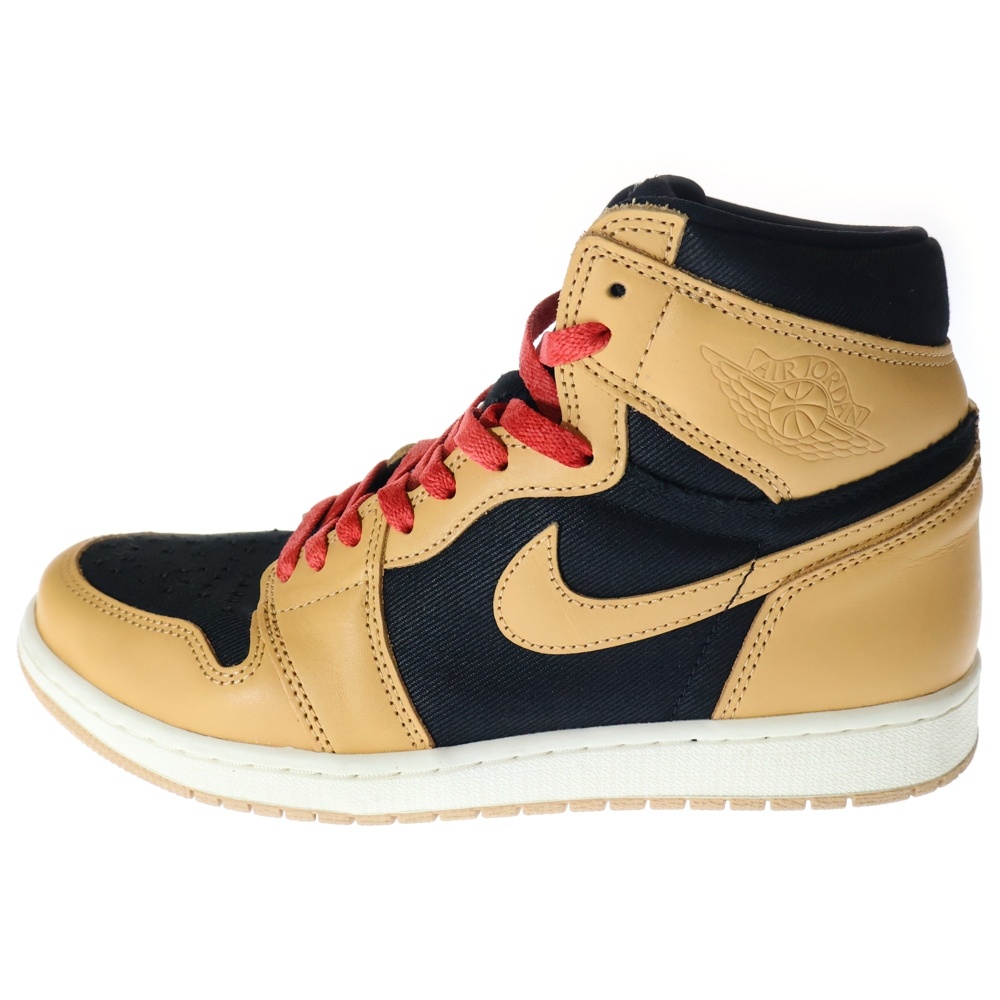 AIR JORDAN 1 RETRO HIGH OG VACHETTA TAN 555088-202 エアジョーダン レトロ バケッタ タン ハイカットスニーカー ベージュ/ブラック US9.5/27.5cm Bランク